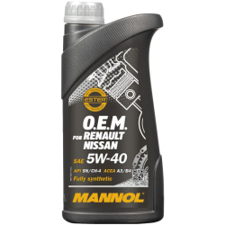 Mannol OEM For Renault Nissan 5W-40 (1 л, 4 л, 20 л) моторна олива