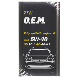 Mannol OEM For Daewoo GM (MetaL)5W-40 4 л, (MN7711-4ME) моторна олива