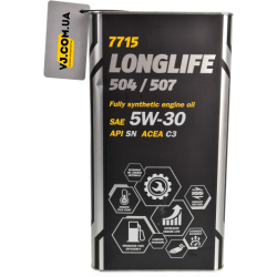 Mannol Longlife 504/507 (MetaL)5W-30 5 л, (MN7715-5ME) моторна олива