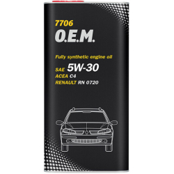 Mannol OEM для Renault Nissan (MetaL)5W-30 5 л, (MN7706-5ME) моторна олива