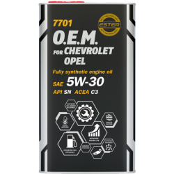 Mannol OEM For Chevrolet Opel (MetaL)5W-30 4 л, (MN7701-4ME) моторна олива
