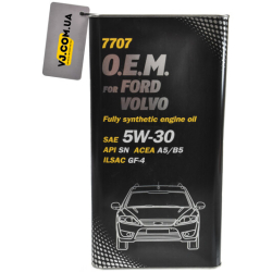 Mannol OEM For Ford Volvo (MetaL)5W-30 5 л, (MN7707-5ME) моторна олива