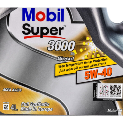 Mobil Super 3000 X1 Diesel 5W-40 4 л, (152062) моторна олива