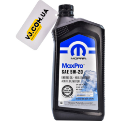 Mopar MaxPro 5W-20 0,95 л, (68218890AB) моторна олива