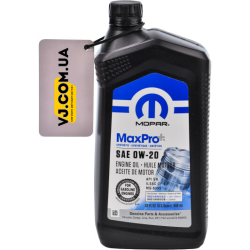Mopar MaxPro Plus 0W-20 0,95 л, (68218950AB) моторна олива
