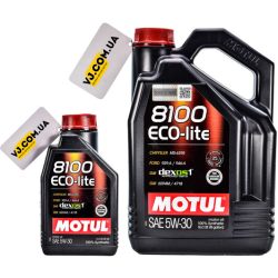 Motul 8100 Eco-Lite 5W-30 1 л, (839511) моторна олива