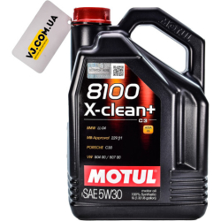 Motul 8100 X-Clean+ 5W-30 5 л, (854751) моторна олива