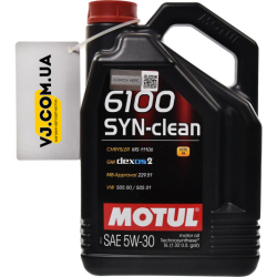 Motul 6100 Syn-Clean 5W-30 5 л, (814251) моторна олива