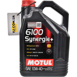 Motul 6100 Synergie+ 10W-40 5 л, (839451) моторна олива