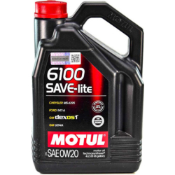 Motul 6100 Save-Lite 0W-20 4 л, (841250) моторна олива