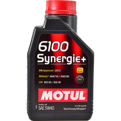 Motul 6100 Synergie+ 5W-40 (1 л, 4 л, 5 л) моторна олива