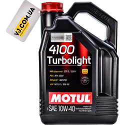 Motul 4100 Turbolight 10W-40 4 л, (387607) моторна олива