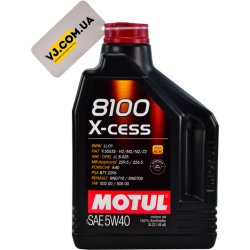 Motul 8100 X-Cess 5W-40 2 л, (368202) моторна олива