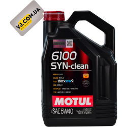 Motul 6100 Syn-Clean 5W-40 5 л, (854251) моторна олива