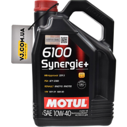 Motul 6100 Synergie+ 10W-40 4 л, (839441) моторна олива