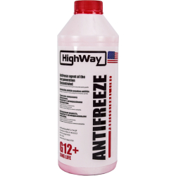 HighWay Long Life G12+ красный, 1,5 л (G12LLRED15) концентрат антифриза