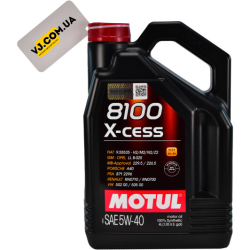 Motul 8100 X-Cess gen2 5W-40 4 л, (368207) моторна олива