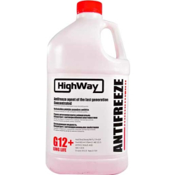 HighWay Long Life G12+ красный, 3,78 л концентрат антифриза