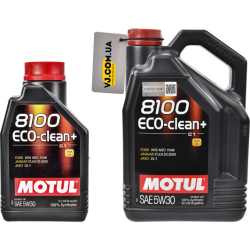 Motul 8100 Eco-Clean+ 5W-30 1 л, (842511) моторна олива