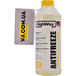 HighWay Long Life G13 желтый, 1,5 л концентрат антифриза