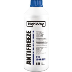 HighWay Long Life G11 синий, 1,5 л концентрат антифриза