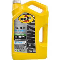Pennzoil Platinum Fully Synthetic 0W-20, 4,73 л (550046127) моторна олива