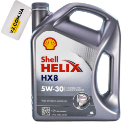 Shell Helix HX8 Synthetic 5W-30 4 л, (550040422) моторна олива