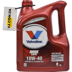 Valvoline MaxLife 10W-40 4 л, (872296) моторна олива