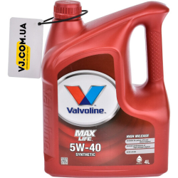 Valvoline MaxLife 5W-40 4 л, (872364) моторна олива