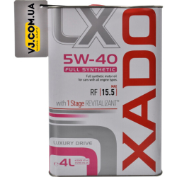 Xado Luxury Drive 5W-40 4 л, (xa20274) моторна олива