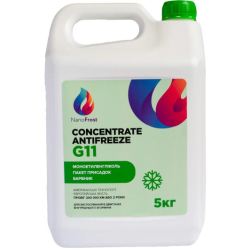 NanoFrost Concentrate G11 зеленый, 5 л (G11GREEN5) концентрат антифриза