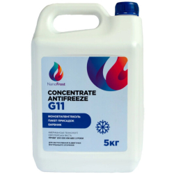 NanoFrost Concentrate G11 синий, 5 л (G11BLUE5) концентрат антифриза