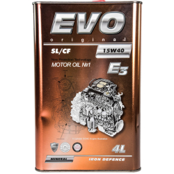 EVO E3 15W-40 4 л, моторна олива