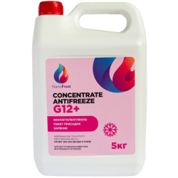 NanoFrost Concentrate G12+ розовый, 5 л концентрат антифриза