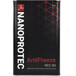 Концентрат антифриза Nanoprotec красный, 4 л (np6201504)