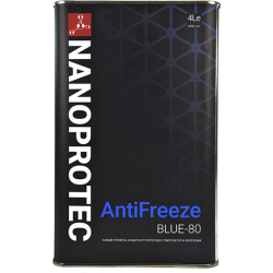 Концентрат антифриза Nanoprotec синий, 4 л (np6202504)