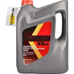 Hyundai XTeer Gasoline Ultra Protection SN 5W-40 6 л, (1061126) моторна олива