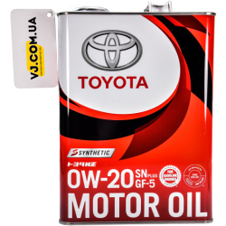 Toyota SN/GF-5 0W-20 4 л, (0888012605) моторна олива
