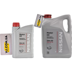 Nissan Motor Oil SN/GF-5 0W-20 1 л, (ke90090133) моторна олива