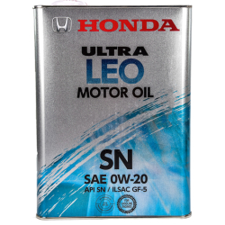 Honda Ultra LEO SN/GF-5 0W-20 4 л, (0821799974) моторна олива