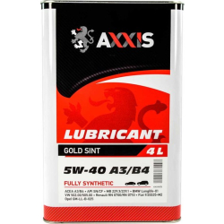 Axxis Gold Sint A3/B4 5W-40 4 л, моторна олива