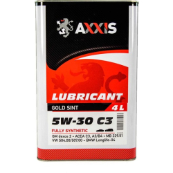 Axxis Gold Sint C3 504/507 5W-30 4 л, моторна олива