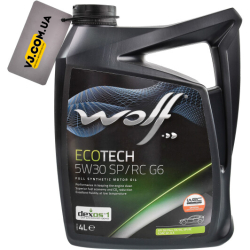 Wolf Ecotech SP/RC G6 5W-30 4 л, (1047292) моторна олива