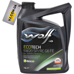 Wolf Ecotech SP/RC G6 FE 5W-20 4 л, (1047277) моторна олива