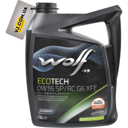 Wolf Ecotech SP/RC G6 XFE 0W-16 5 л, (1047250) моторна олива
