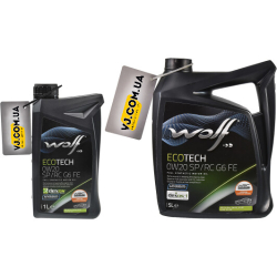 Wolf Ecotech SP/RC G6 FE 0W-20 1 л, (1047257) моторна олива