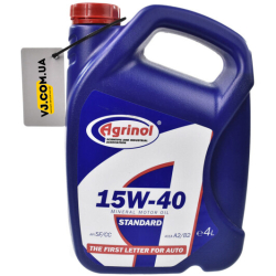 Agrinol Standard 15W-40 4 л, (101810) моторна олива