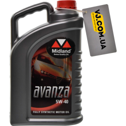 Midland Avanza 5W-40 4 л, (18) моторна олива
