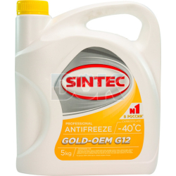 Готовый антифриз Sintec Gold G12 желтый -40 °C