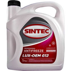 Sintec Lux G12 красный, 5 л (990467) концентрат антифриза